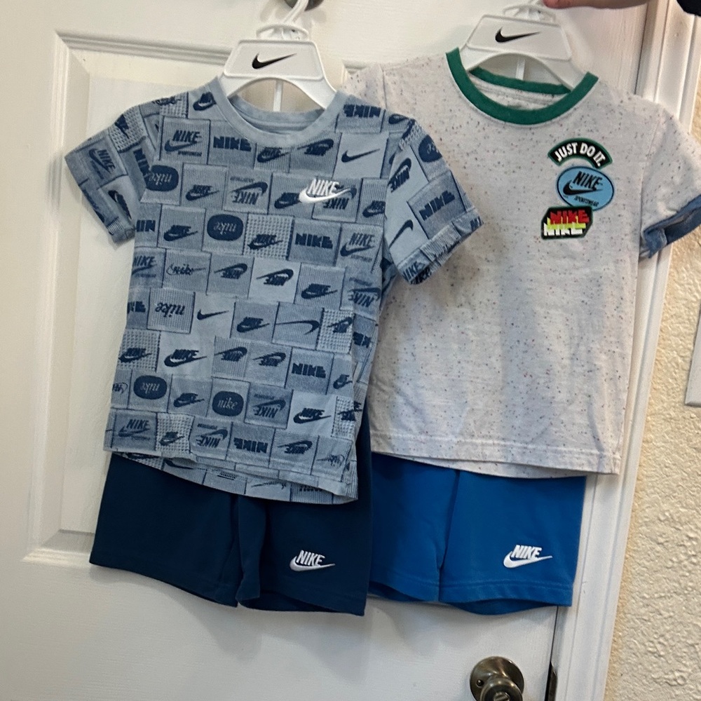 2 Nike size 6 sweat pant shorts sets